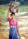 Going to the Market by A hein Kyaw