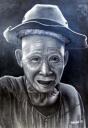 Smilling old man by Win Htet