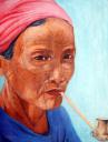 Woman with Tetto by Wanna Zaw