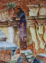 Statue-inside-the-Ruin-Temple by Wanna Zaw