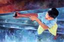 Throwing kid by Nyan Soe