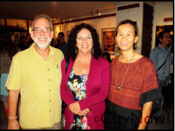 Borderline advisor Sandy with friends